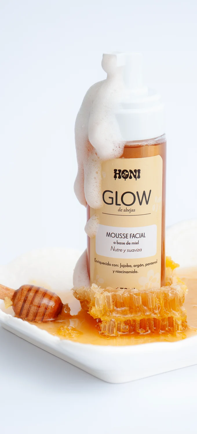 GLOW · Espuma facial de miel